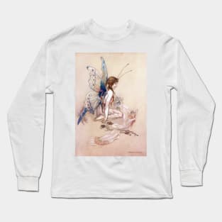 Ellie Gets Her Wings by Warwick Goble Long Sleeve T-Shirt